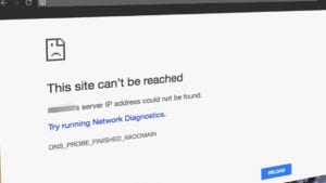 DNS-PROBE-FINISHED-NXDOMAIN