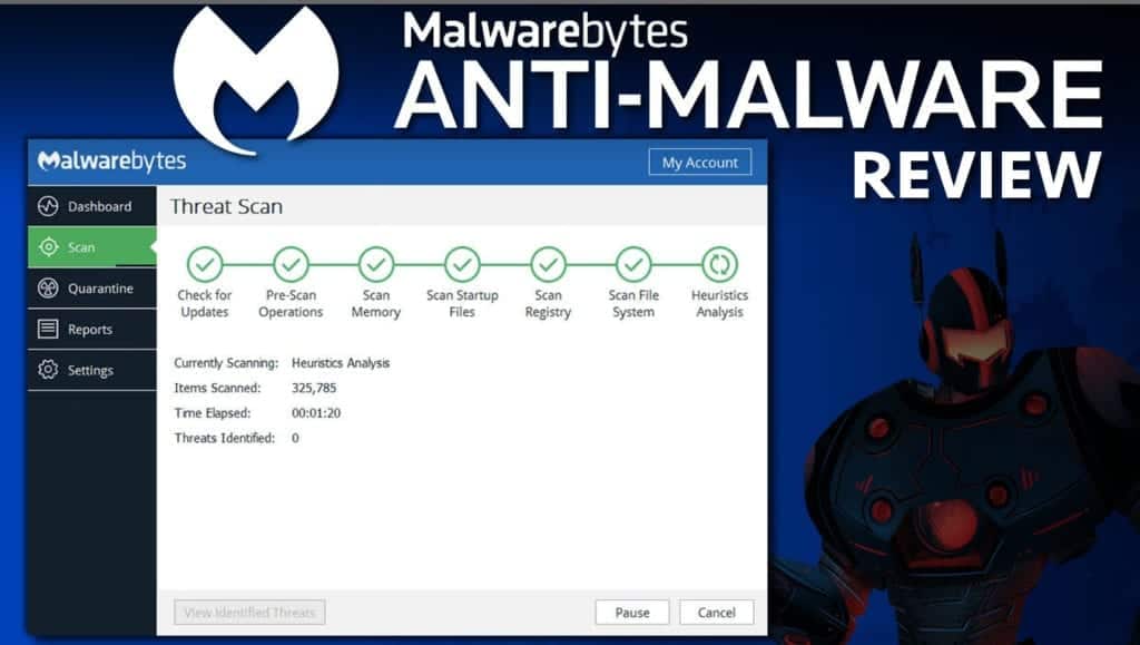 Malwarebytes Anti-Malware is a strong security software