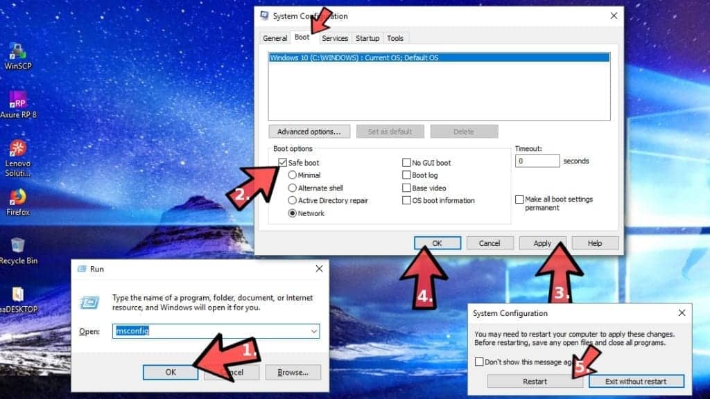 how to enter safe mode in windows 8 hp laptop