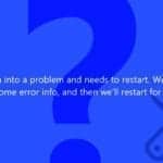 Fix Your PC ran into a problem and needs to restart easily