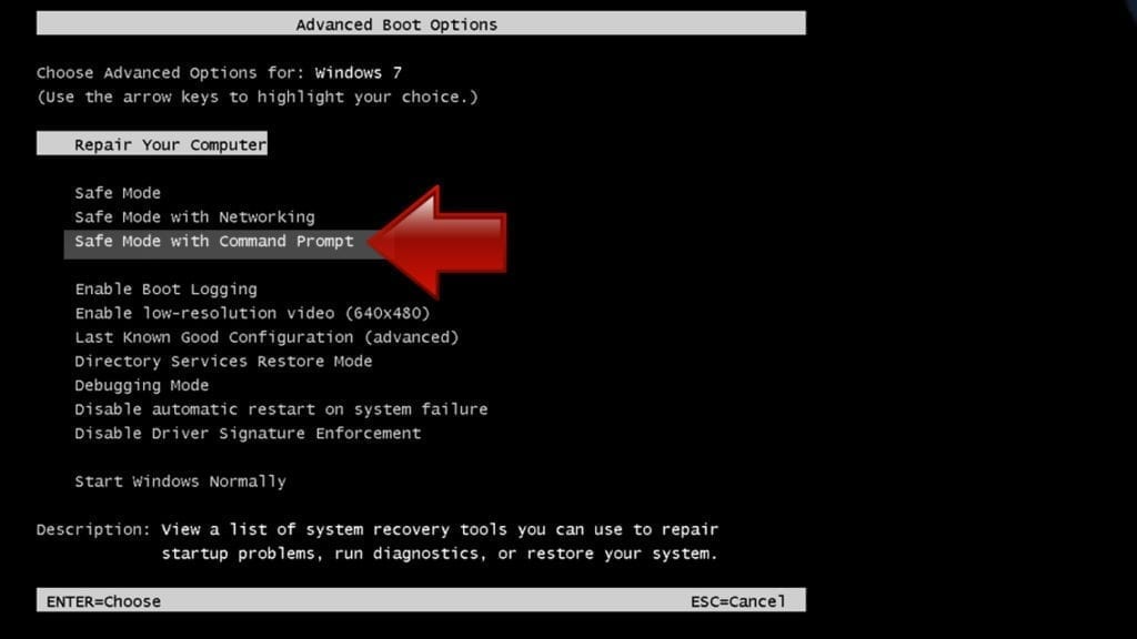 Starting Windows in Safe Mode with Command Prompt