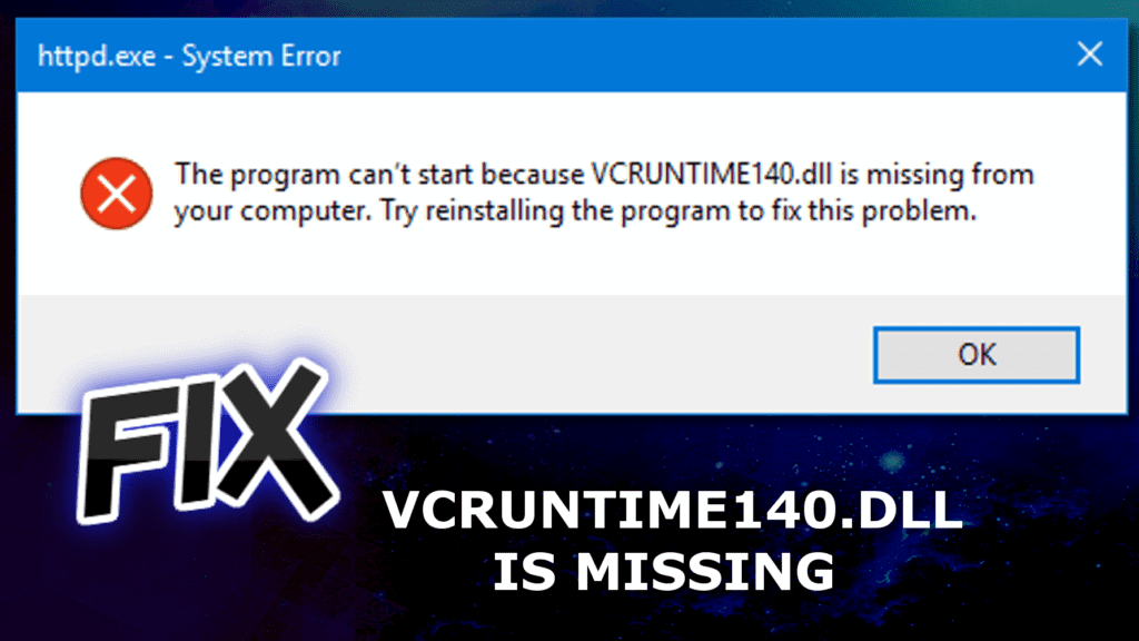 Vcruntime140 1 dll что это за ошибка как исправить