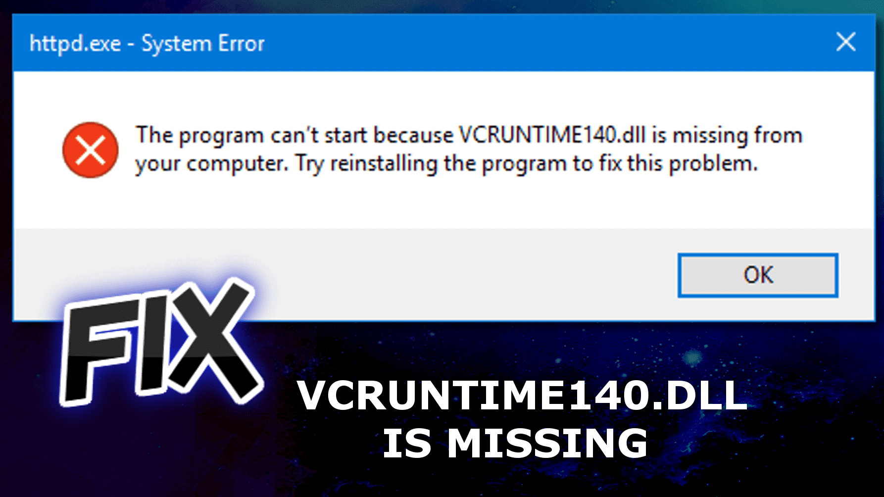 Fix Vcruntime140 Dll Is Missing Error On Windows Geek S Advice