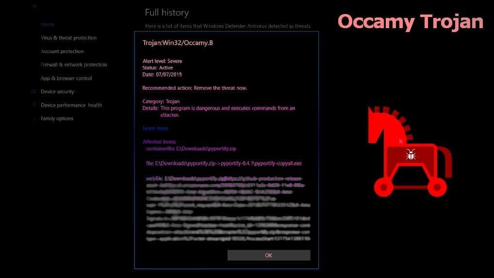 Remove Occamy Trojan (Virus Removal Guide 2021)
