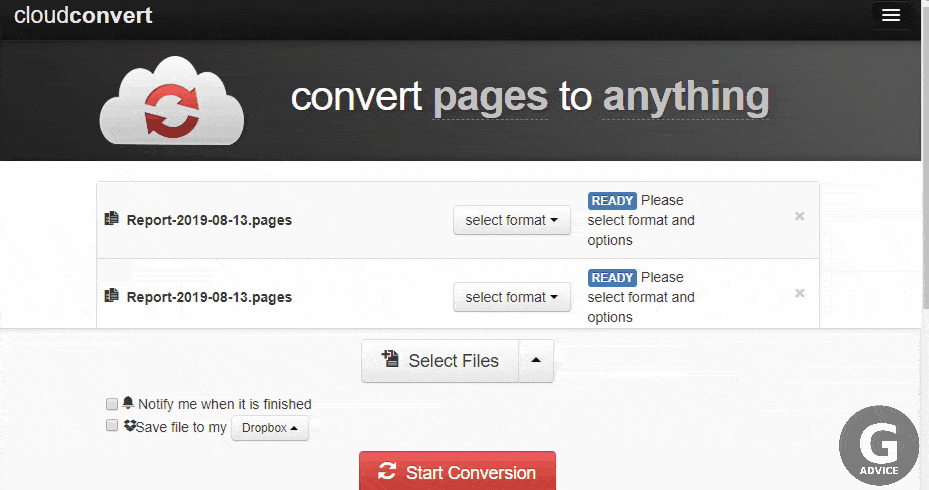 converting .pages to word file online