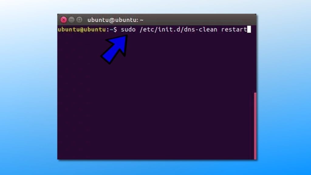 flush dns on ubuntu step 1