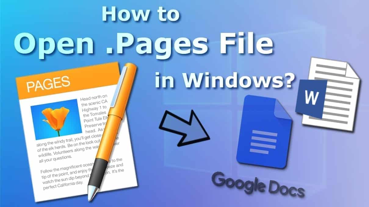 How to Open .Pages File in Windows (Google Docs, Word)