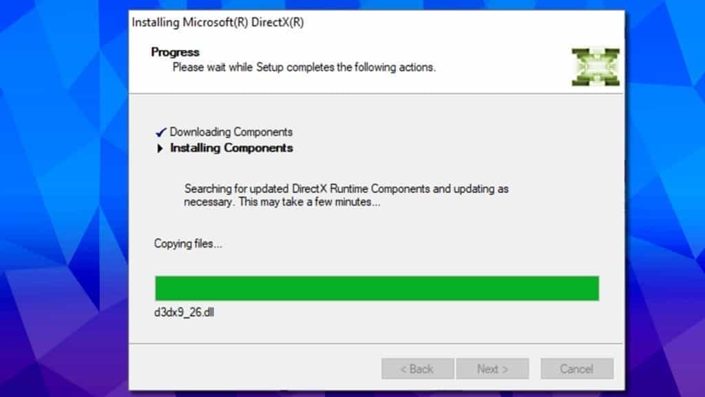 directx re-installation can fix 0xc000007b