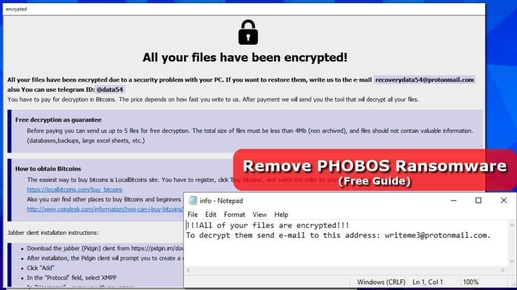 remove phobos ransomware virus
