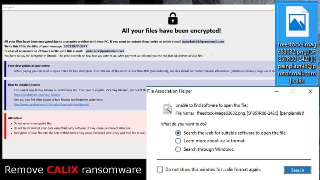 remove calix ransomware virus