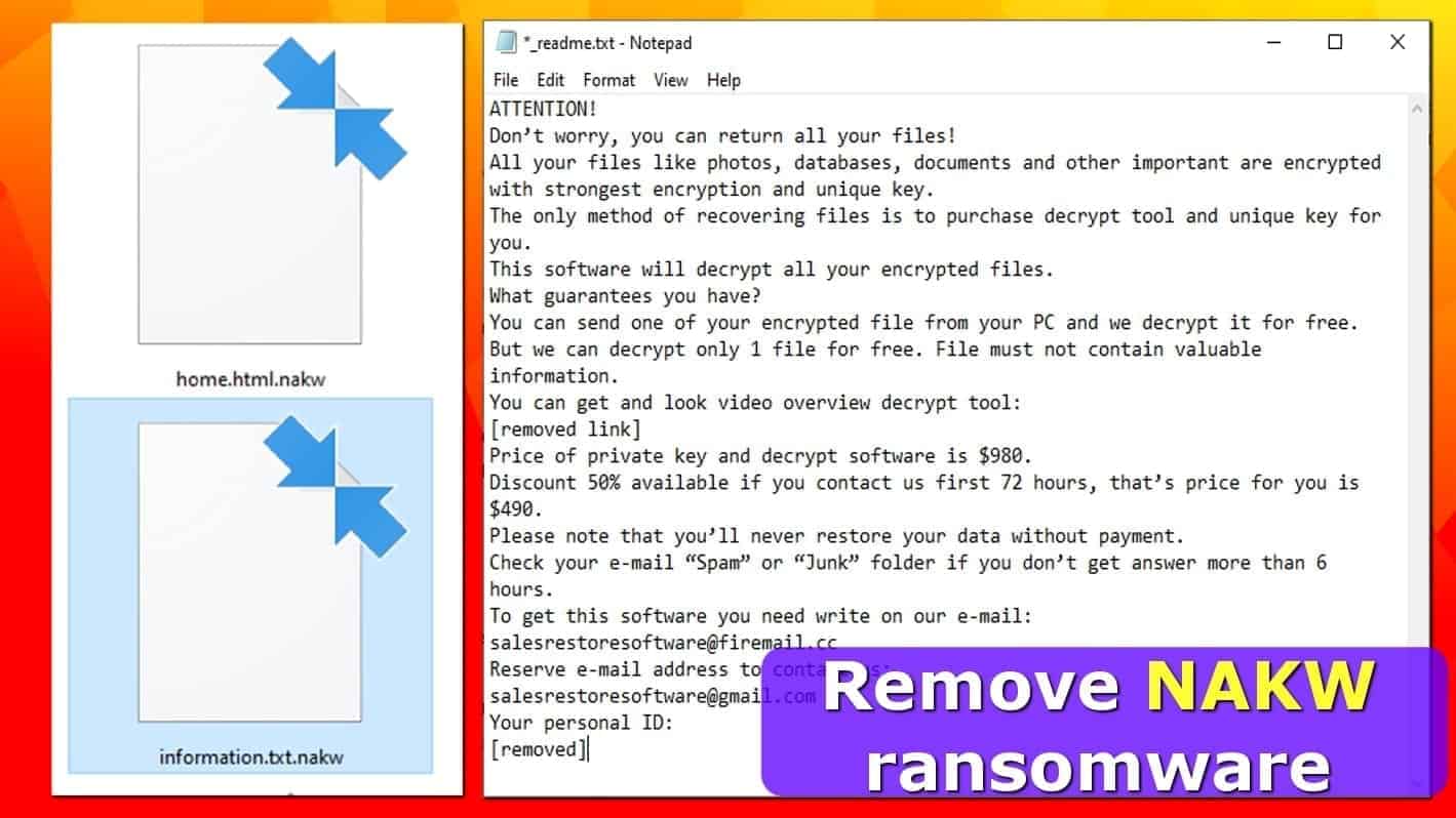 Remove NAKW ransomware virus (2022 Guide)