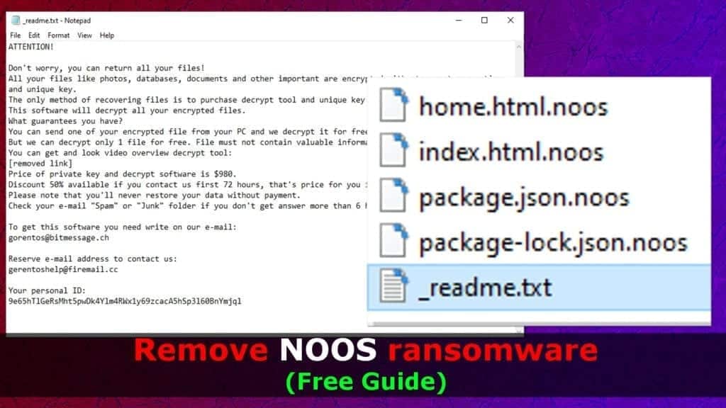 remove noos ransomware virus