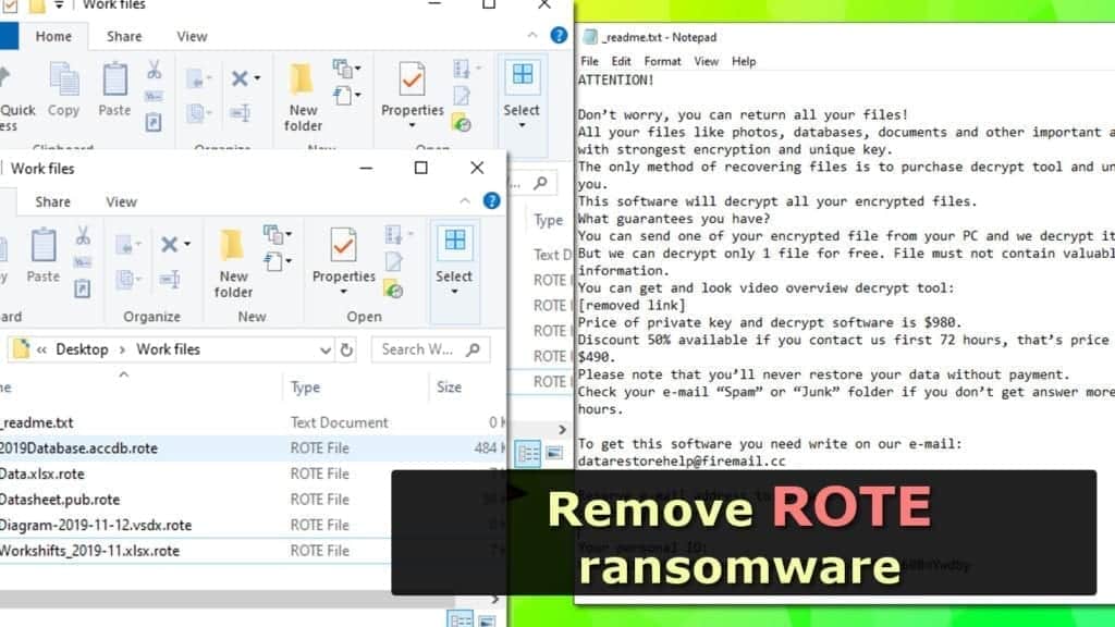 remove rote ransomware virus