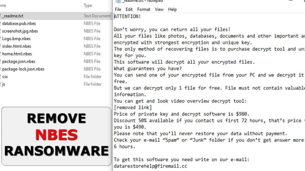 remove nbes ransomware virus from stop/djvu malware group