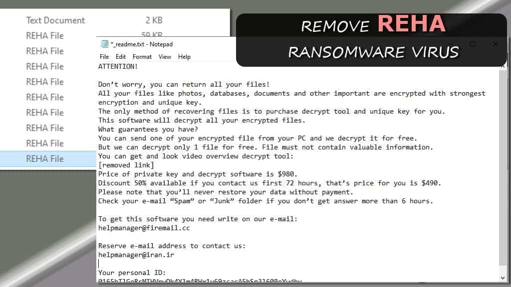 remove reha ransomware virus