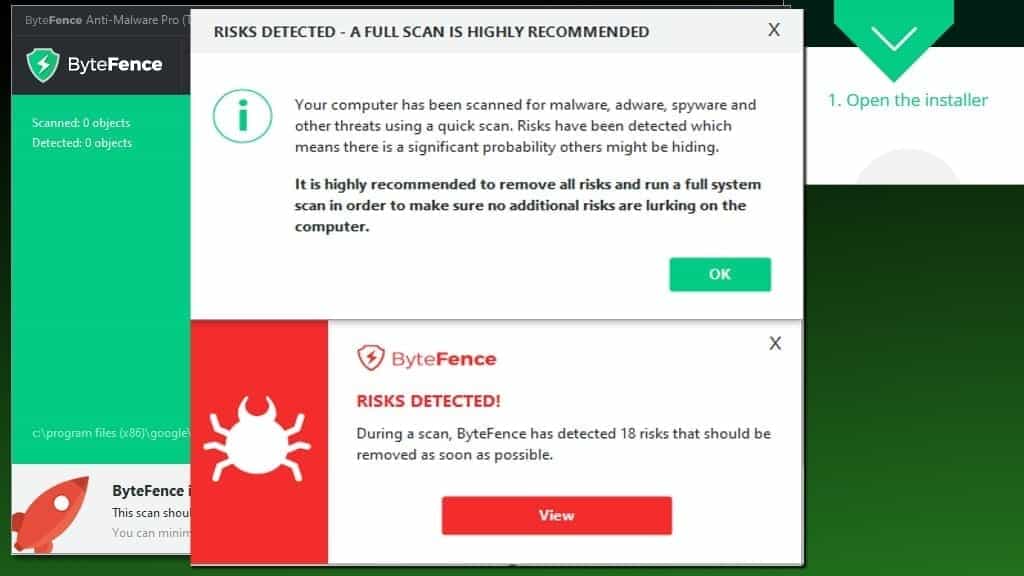 uninstall bytefence anti malware
