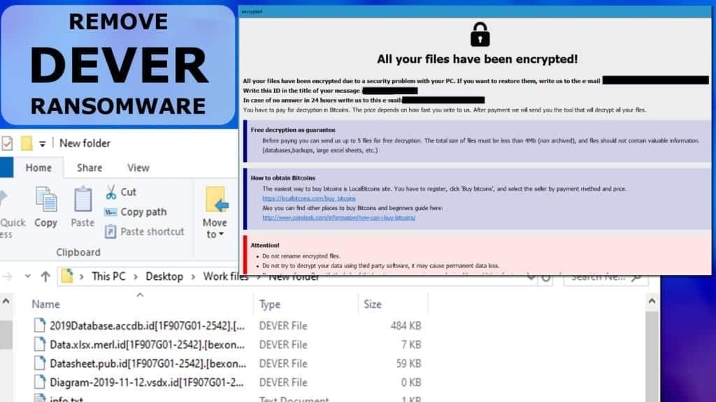 remove dever ransomware virus easily