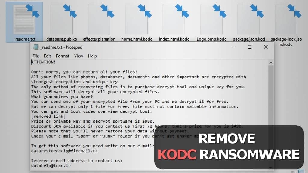 remove kodc ransomware virus