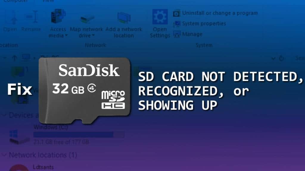 repaid sd card not detected issue on windows or android