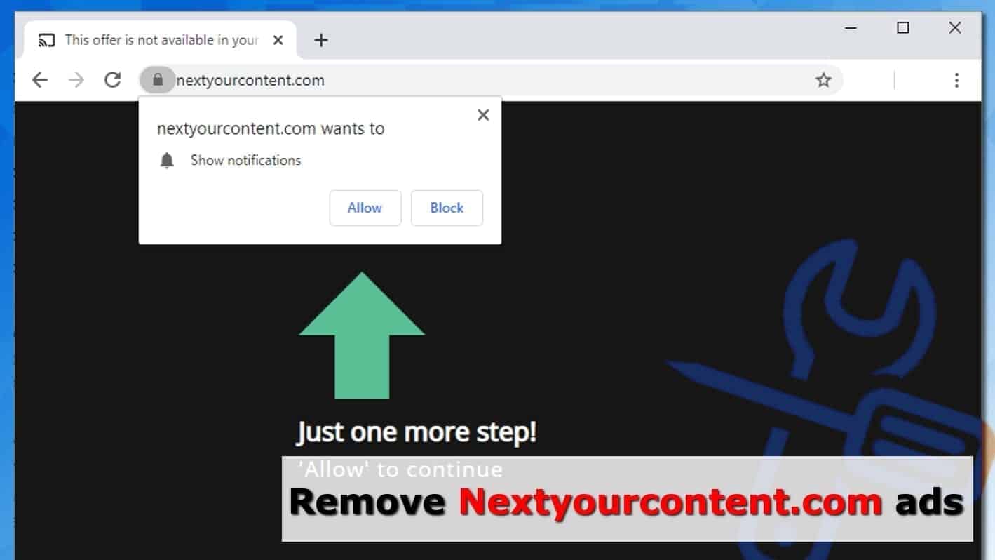 remove nextyourcontent.com pop-up ads