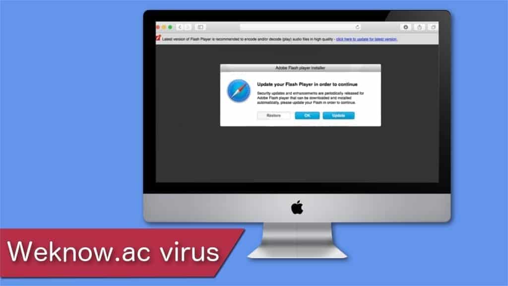 remove weknow.ac virus from mac