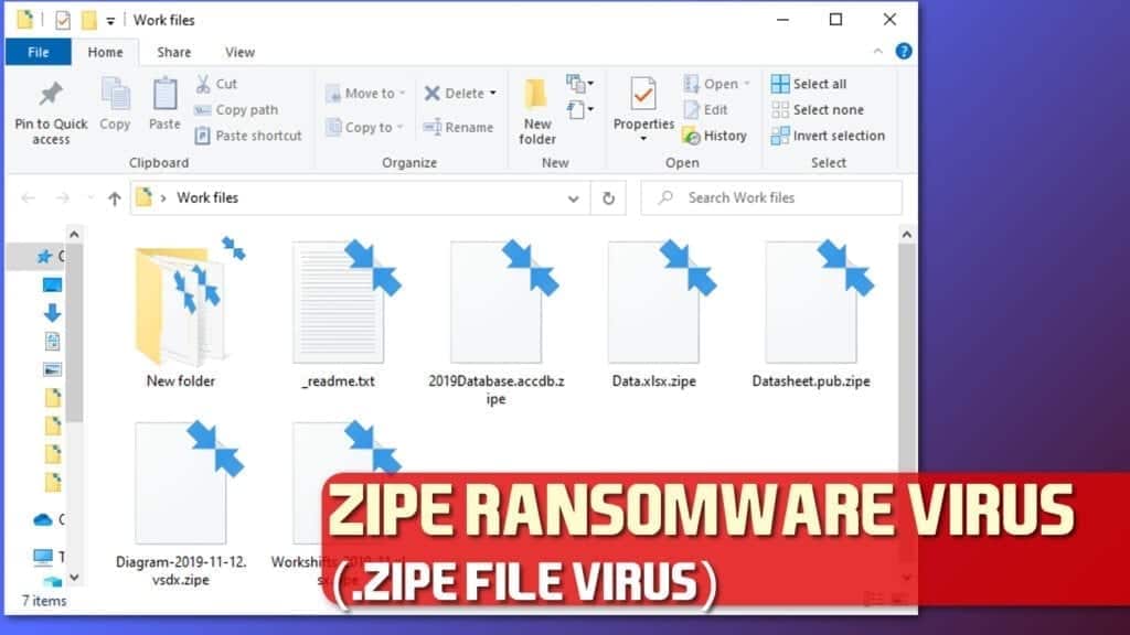 remove zipe ransomware and restore zipe files