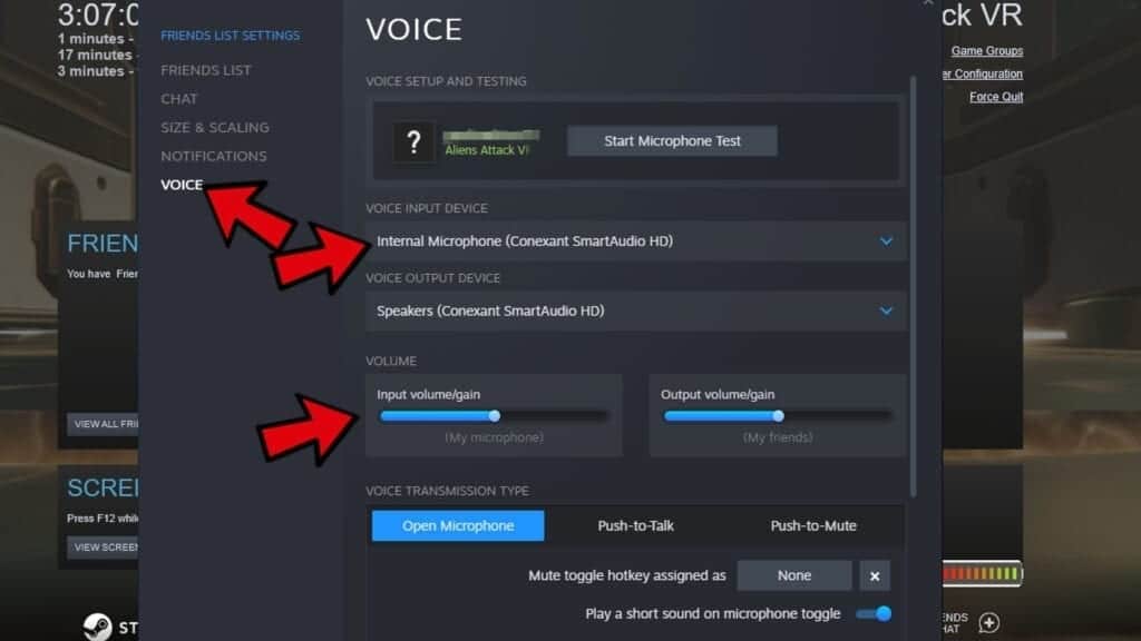 fix steam microphone issues step 2