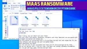 maas ransomware removal and decryption instructions