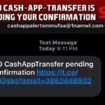 750 usd cash app transfer is pending your confirmation scam