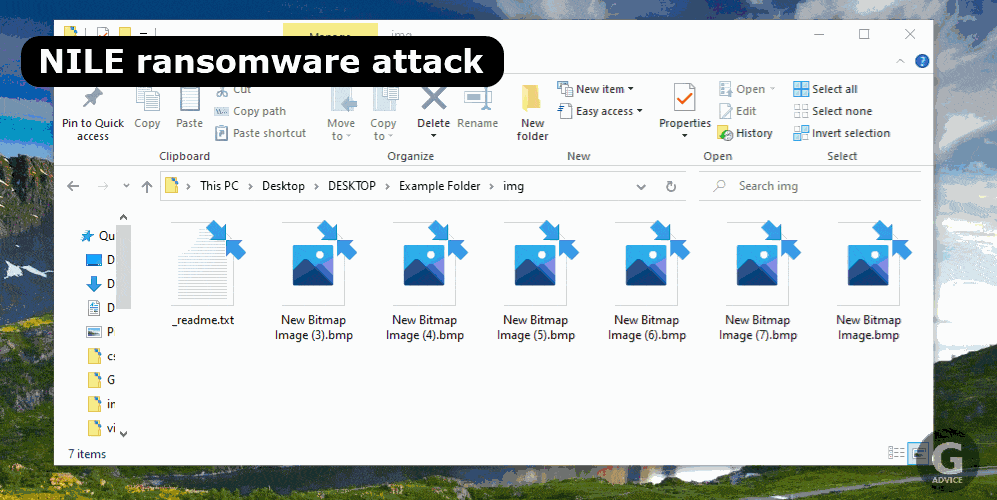 nile ransomware encrypts files on the victim's computer