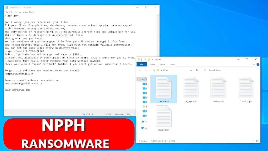 remove npph ransomware virus using free instructions