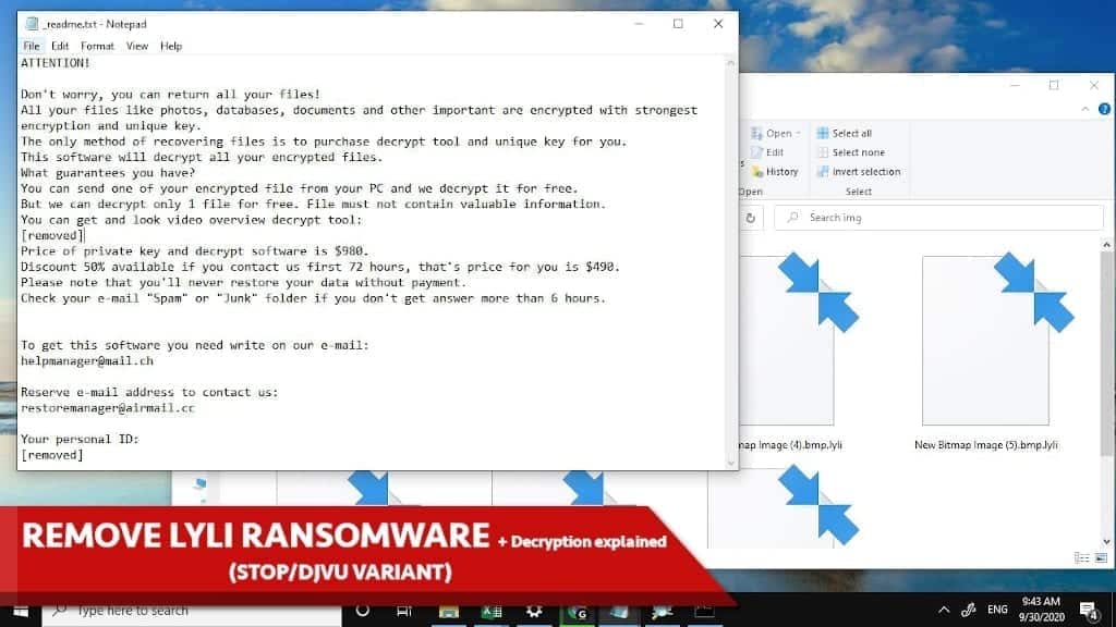 remove lyli ransomware virus