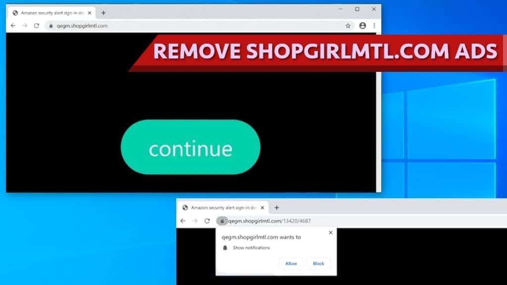 remove shopgirlmtl.com push notification ads