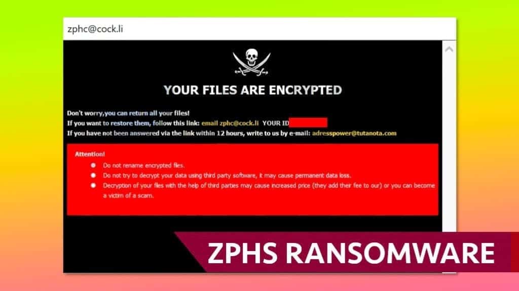 zphs ransomware removal