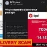 dpd delivery email virus removal guide, scams explained