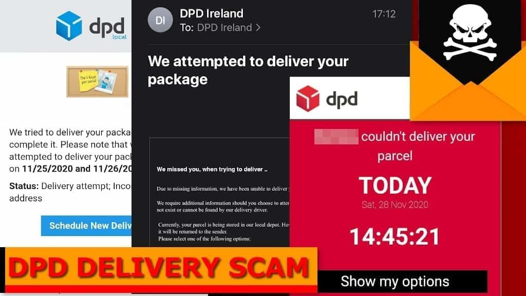 dpd delivery email virus removal guide, scams explained