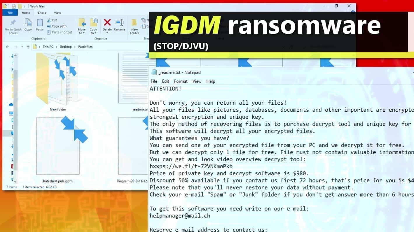 remove igdm ransomware virus and decrypt files (guide)