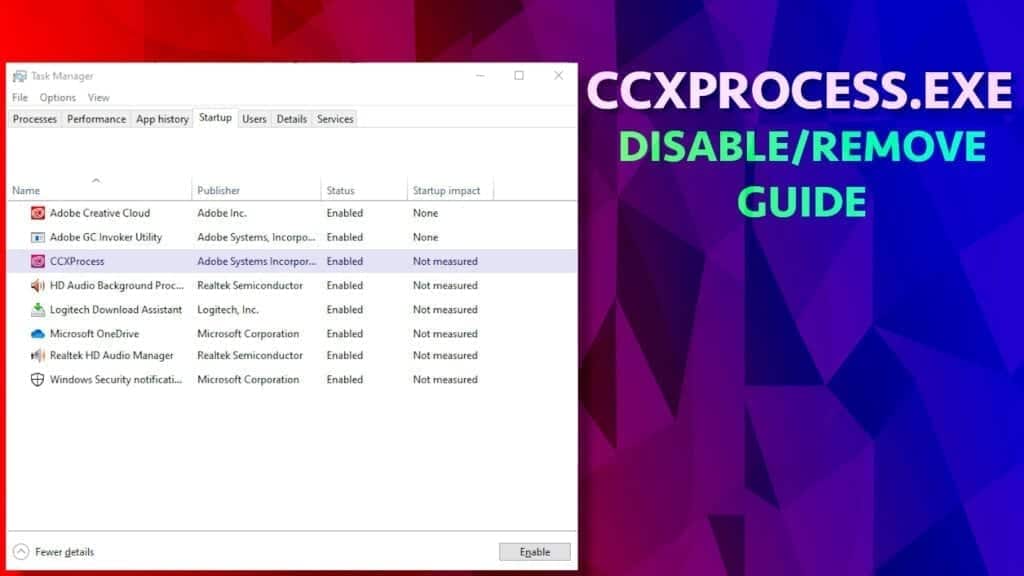 what is ccxprocess.exe, how to disable or remove it (guide)