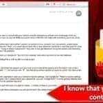 i know that you visit 18+ content email scam