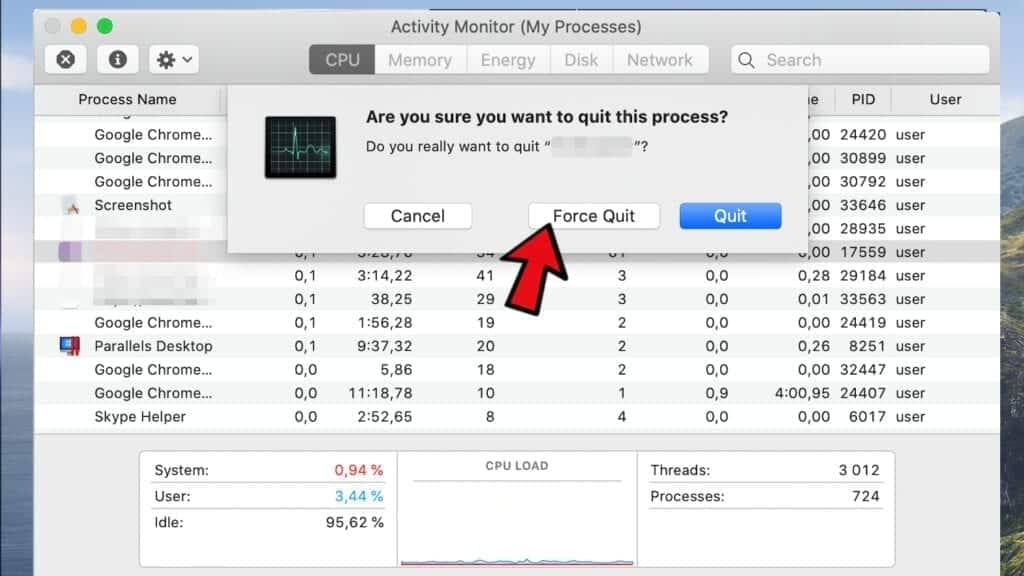 force quit process on mac