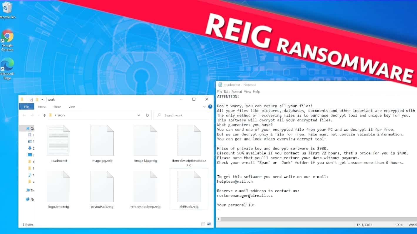 remove reig ransomware virus and decrypt files