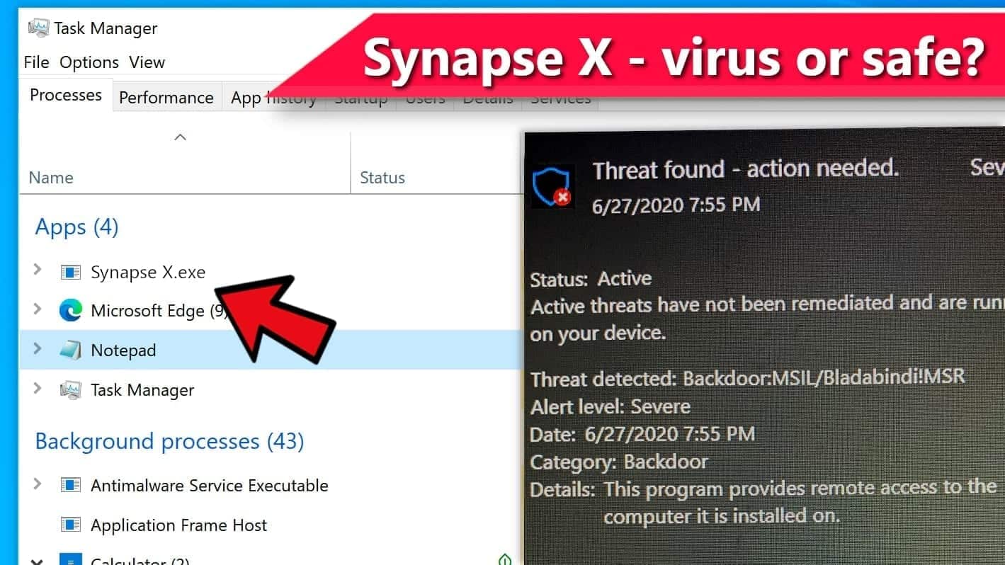 Synapse X Exe Roblox Is It A Virus Removal Guide Geek S Advice - backdoor download roblox