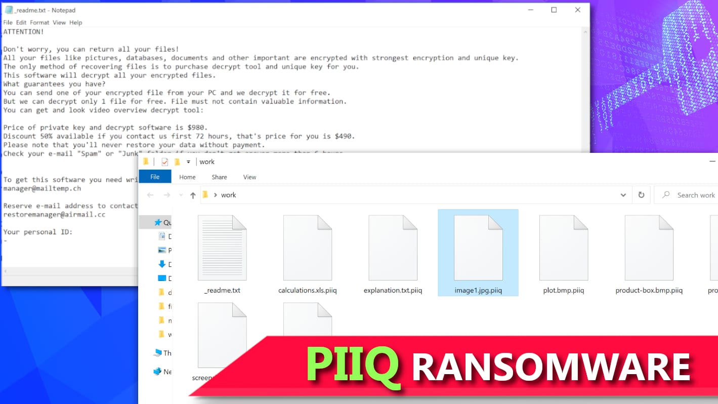 remove piiq ransomware virus and decrypt your files (free guide)