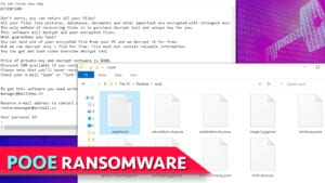 remove pooe ransomware virus and decrypt your files (free guide)