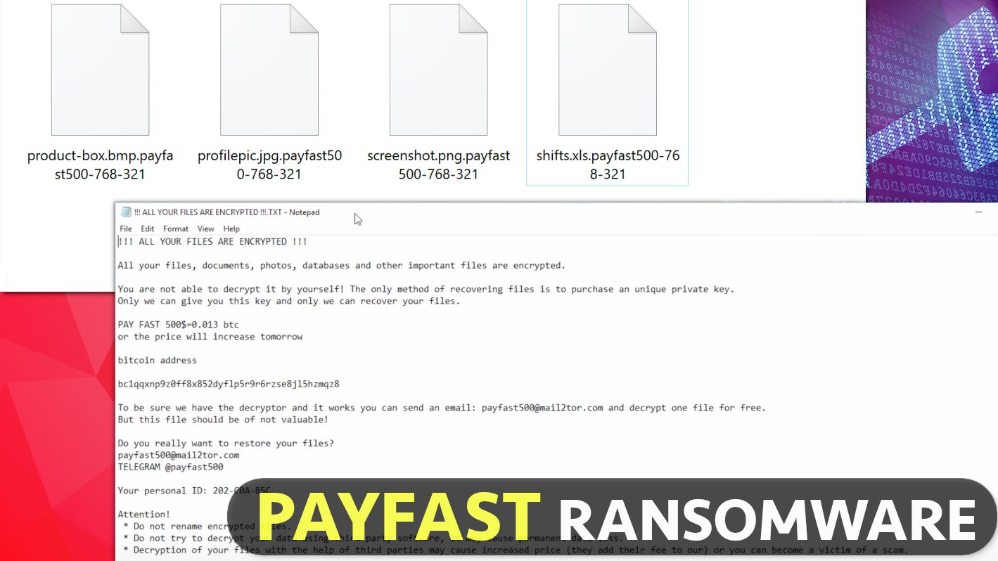 remove payfast ransomware virus and recover your files (free guide)