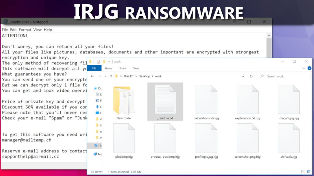remove IRJG ransomware virus and decrypt your files (free guide)