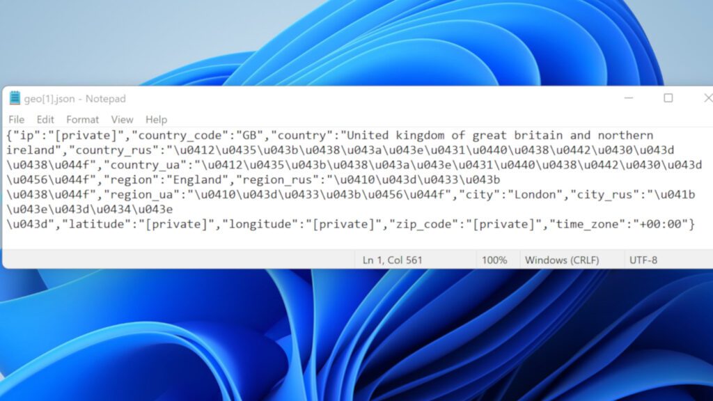 qdla ransomware collects data about victim's computer geolocation and saves it to geo.json file