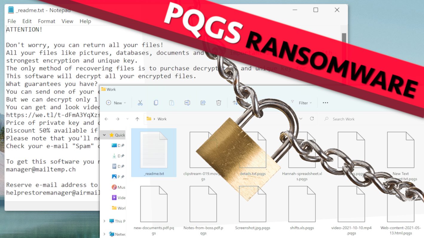 remove PQGS ransomware virus and learn how to decrypt or repair your files (free guide)