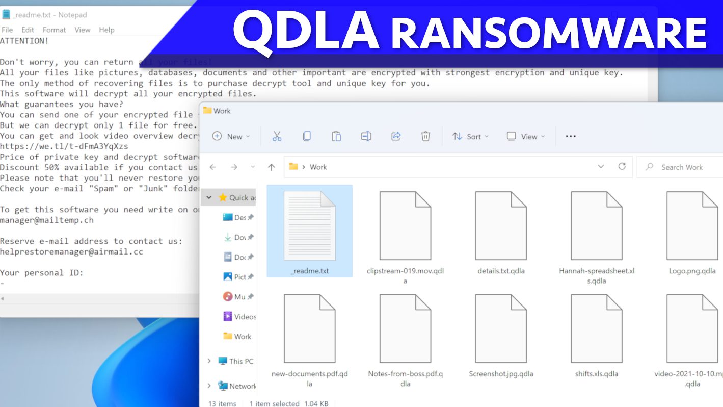 remove QDLA ransomware virus and recover or repair your files (free guide)