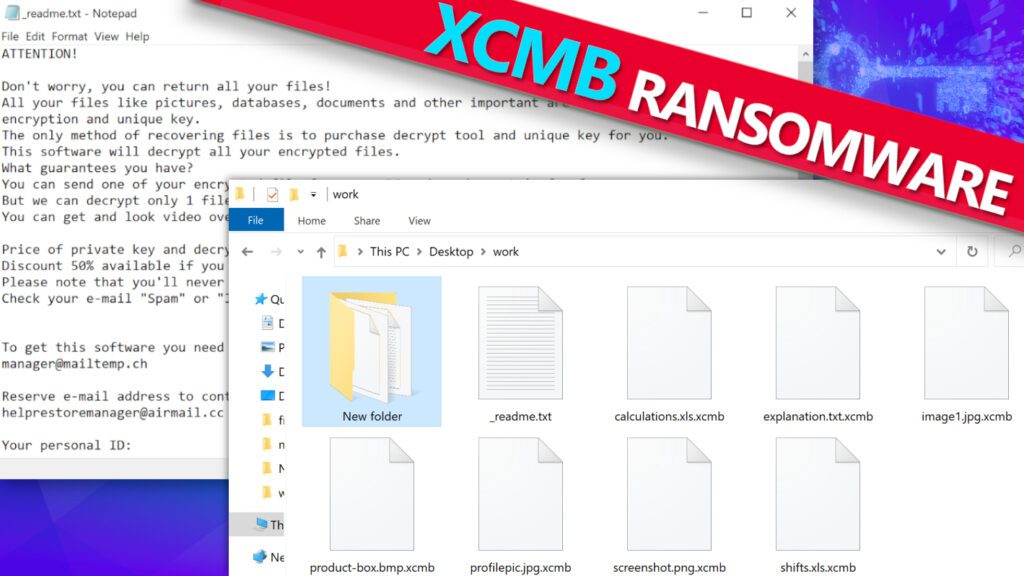 Remove XCMB ransomware virus and learn how to decrypt or repair your files (free guide)
